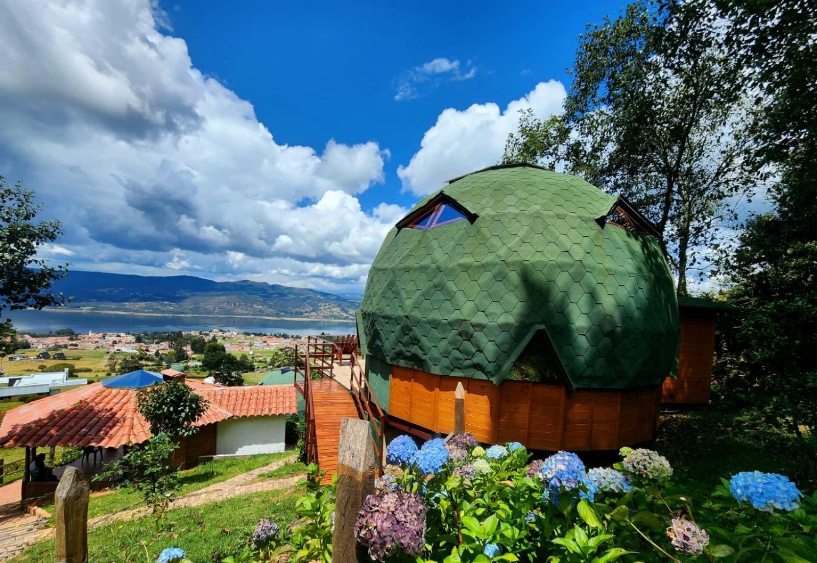 Glamping Sede Campestre Mirador De Pueblo Viejo Hotel Guatavita Kültér fotó