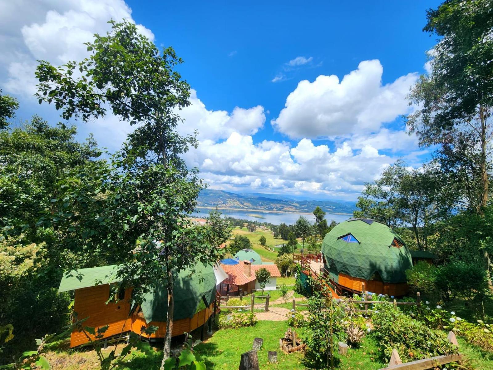Glamping Sede Campestre Mirador De Pueblo Viejo Hotel Guatavita Kültér fotó